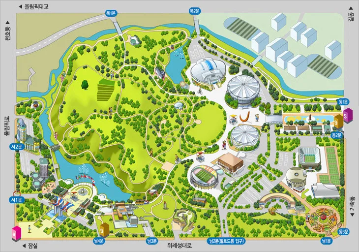 olympic park map